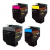 Sada 4x toner Lexmark C540H2KG, C540H2CG, C540H2YG, C540H2MG - C/M/Y/K kompatibilní - C540, C544, X544