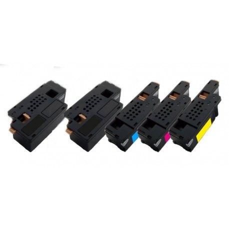 5x Toner Xerox 106R01630, 106R01627, 106R01628, 106R01629 - C/M/Y/2xK kompatibilní - Xerox Phaser 6000, 6010, 6100, 6015,CP205