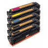 5x Toner HP CF540A, CF541A, CF542A, CF543A 203A Color LaserJet Pro MFP M254dw, M254nw, M280, M281, M254 kompatibilní